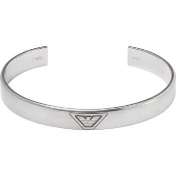 Náramek Emporio Armani Pevný ocelový náramek pro muže Eagle Logo EGS3127040 + 2 měsíce na vrácení zboží