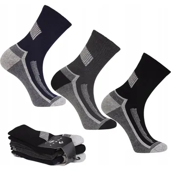 3x Pánské Ponožky Thermo Frotte Teplé Silné Bavlněné MORAJ 43-45