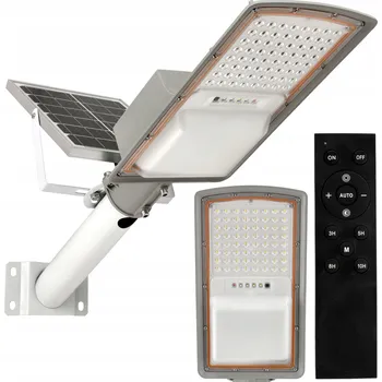 Venkovní osvětlení Výkonná Solární Lampa LED 60W Lucerna se Soumrakovým Senzorem a Držákem