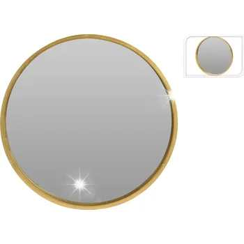 Zrcadlo ZRCADLO MODERNÍ ZLATÉ KULATÉ Afiya 30 cm GLAM