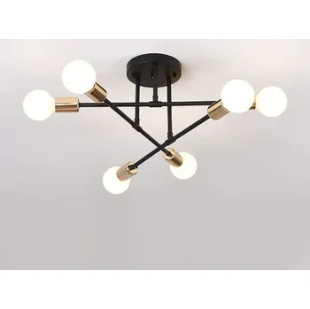 STROPNÍ SVÍTIDLA LED ZLATÝ LUSTR E27