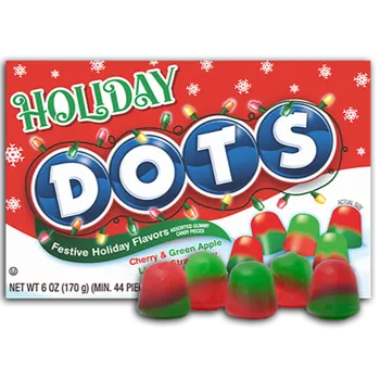 Bonbon Tootsie Dots Festive Holiday žvýkací bonbony s ovocnými příchutěmi 170 g