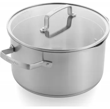 Hrnec GreenPan hrnec na vaření, ocelový, univerzální, 22 cm, 4,7 l, indukce