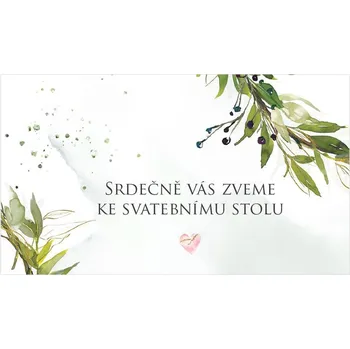 Svatební dekorace Pozvánka ke stolu 259