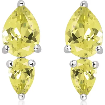 Náušnice Spirit Lemon Citrine - stříbrné náušnice se žlutými citríny