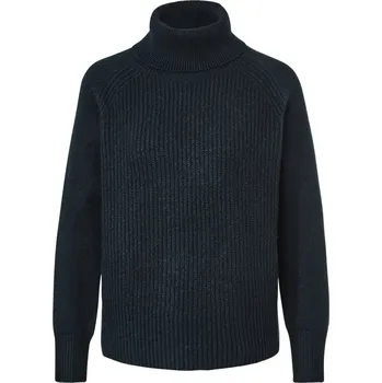 Dámský svetr 690067 - Tchibo - Svetr z hrubého úpletu s rolákem - pro ženy - vel. S 36/38 - barva: modrá