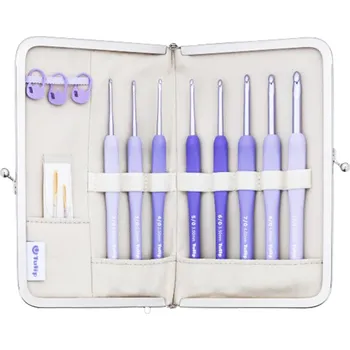 Jehlice Tulip Etimo Murasaki - sada háčků soft grip 2 - 6 mm