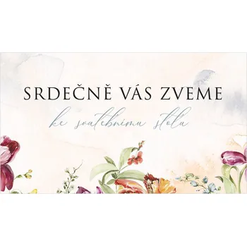Svatební dekorace Pozvánka ke stolu 350