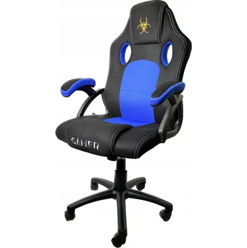 Otočné křeslo k psacímu stolu Carrera M blue fabric Lugano