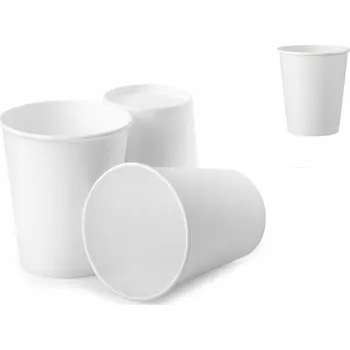 Party nádobí Papírové kelímky bílé, 8 ks