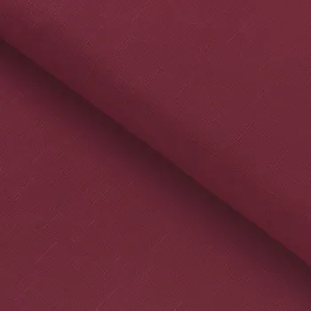 Vánoční teflonová látka na ubrusy - bordó 160 cm