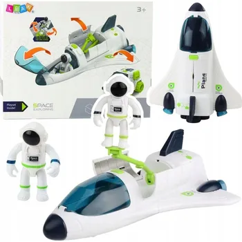 Figurka Loď Figurky kosmonautů Vesmírné vozidlo Světla Zvuky