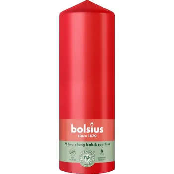 Bolsius Válec 68x200 Delicate Red svíčka, červená 547 gram