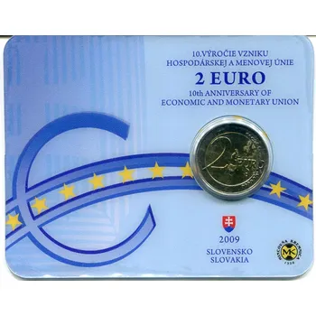 (2009) Slovensko - 2 € - mincovní karta - Ekonomická a měnová uni (EMU)