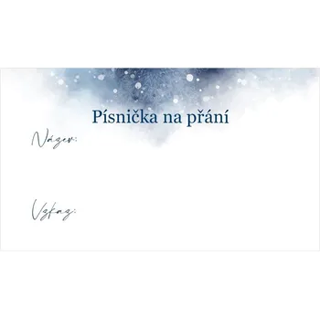 Svatební dekorace Kartička pro DJ 292