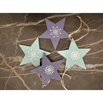 Vánoční ozdoba Sada 4 vánočních ozdob na stromeček "Wilfredo"