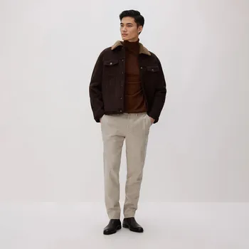 Pánské kalhoty Reserved - Kalhoty chino slim fit - béžová - 263BK-80P - 263BK-80P-28