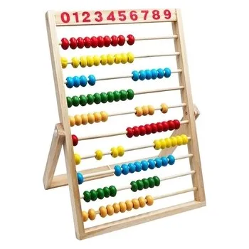 Dřevěná hračka Dřevěné počítadlo se stojanem