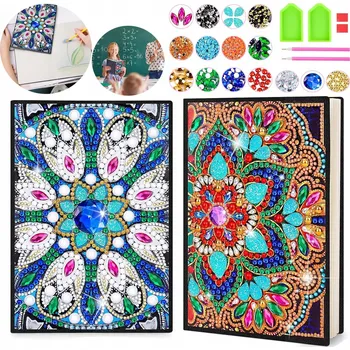 Diamantové malování Sada 5D Diamantové Malování - Zápisník na Šperky Mandala