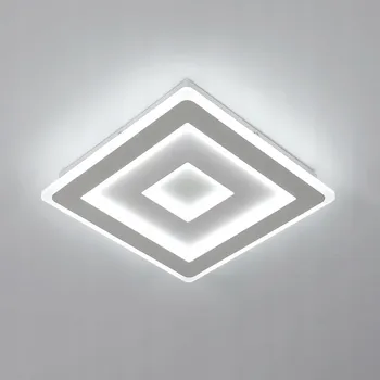 Čtvercová Stropní Svítidlo Tealight 30 x 5 cm bílá