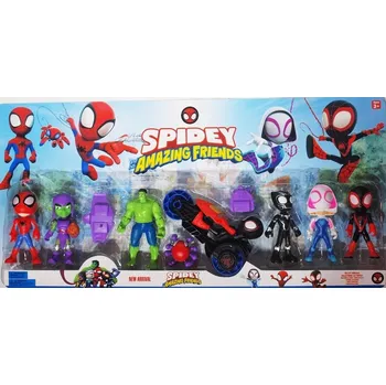 Figurka Akční figurky Spidey a Ghost-Spider sada 7 ks, 10-11 cm
