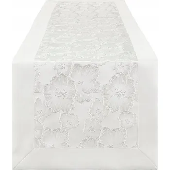 ubrus VILLA ITALIA Bílý běhoun na stůl 45 x 160 cm NINA