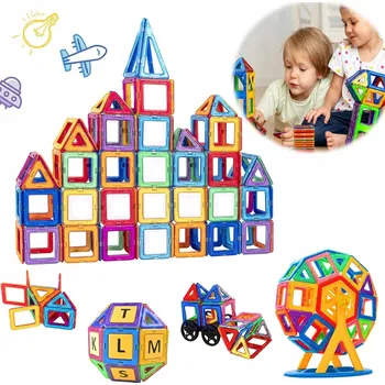 ostatní stavebnice MAGNETICKÉ STAVEBNICE PANELY 120 MAGNETICKÝCH SVĚTOVÝCH STAVEBNICE MAGNET