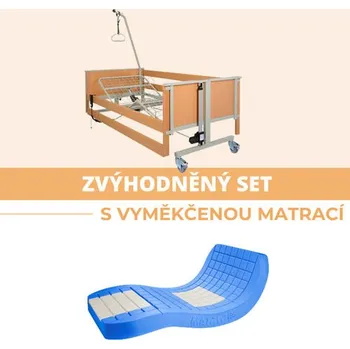 Nemocniční lůžko Pronájem polohovacího lůžka + antidekubitní matrace – 1734 Kč / měsíc