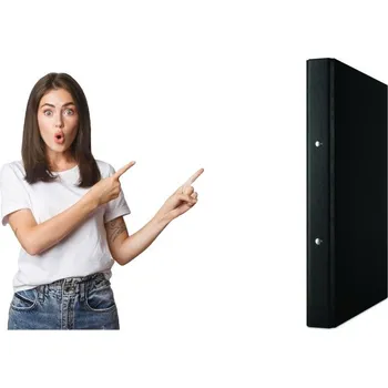 Kancelářský pořadač na rozpočet A4, 35 mm, 2 kroužkový Donau, černý