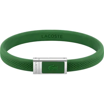 Náramek Lacoste Zelený silikonový náramek 2040116 + 2 měsíce na vrácení zboží