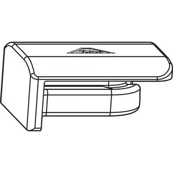 Stavební výplň ROTO NT/NX Falcový náběhový zásuvný rámový díl pro SH protikus 13V stříbrný