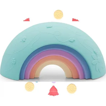 Hračka pro nejmenší Jellystone Designs - Silikonová skládací duha