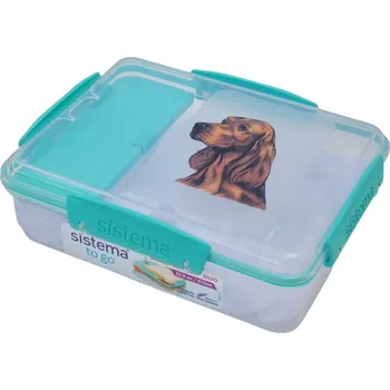 Dóza na potraviny Svačinový box Sistema - irský setr (objem 975 ml)