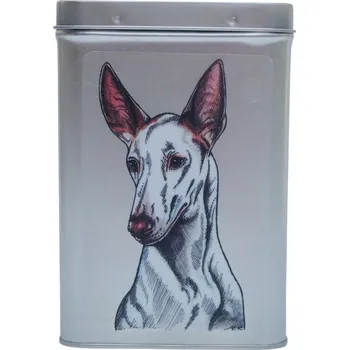 Dóza na potraviny Plechová dóza - ibizský podenco (objem 1,5 l)