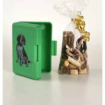 Chovatelství Bígl - svačinový box s pamlsky pro psy (20 ks pamlsků)