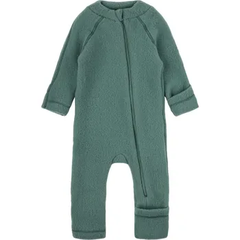Kojenecká bunda MIKK-LINE Merino overal na zip bez kapuce - zelený Balsam Green - Velikost: 98 Zelená 98