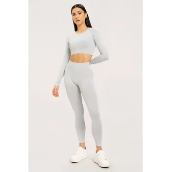 Dámské legíny Gym Glamour Stone Washed bíle legíny M