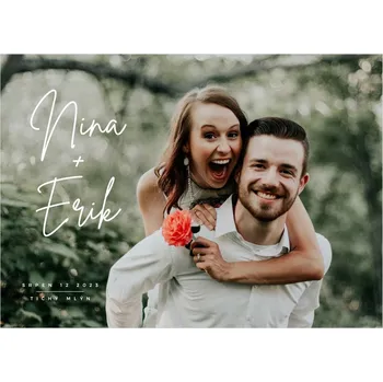 Svatební dekorace Svatební oznámení 305 - s fotkou