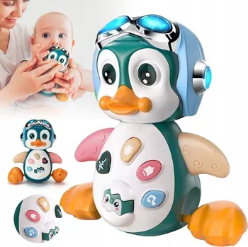 Hračka pro nejmenší HUDBA PINGVIN HRAČKA PRO MIMINKA, HRAČKA PRO MIMINKA SE SVĚTLEM