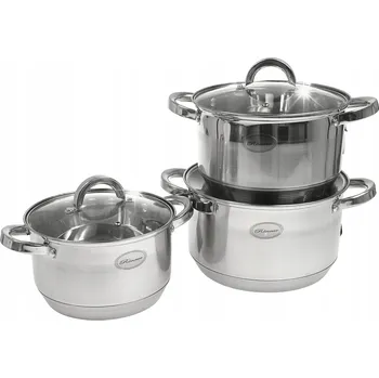 Sada nádobí Sada 3 hrnců Sada hrnců INDUKCE GAZ VELKÉ