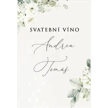 Etiketa na svatební víno 337