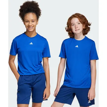 Pánské tričko ADIDAS Dětské tričko Train Essentials Logo Regular Fit 15 LET BÍLÁ|MODRÁ