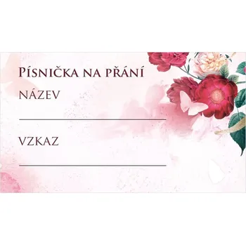 Svatební dekorace Kartička pro DJ 266