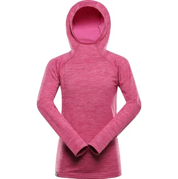 Chlapecká mikina Dětská funkční mikina ALPINE PRO Rolto růžová Velikost: 152-158
