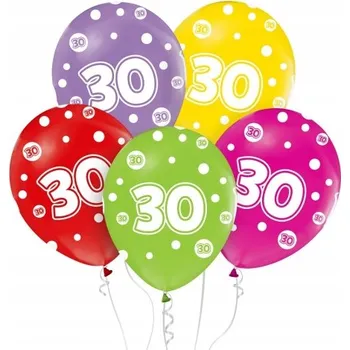 Balónek OZDOBNÉ Balónky pro Zvláštní Příležitosti na Oslavu - Dodají Barvu na 30. Narozeniny