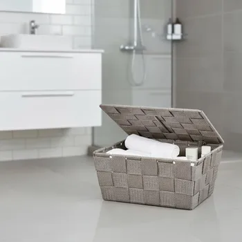 Úložný box WENKO Úložný košík Adria, béžový, mini 497085