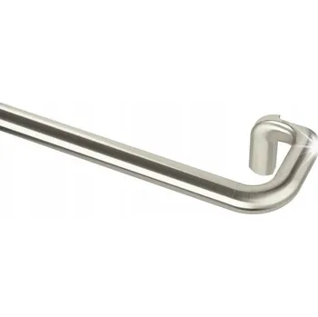 Garnýž Twilight 168-366 cm, niklové, pro zatemňovací závěsy