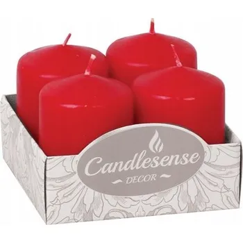 Svíčka Tradiční parafinová svíčka bez vůně Zniczplast 4 ks