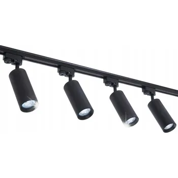 Bodové svítidlo Lištové osvětlení 4x GU10 Černá lišta 2m REFLEKTOR Kolejnicový systém