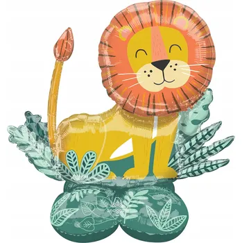 Balónek Fóliový balónek stojící Lev 114 cm Safari